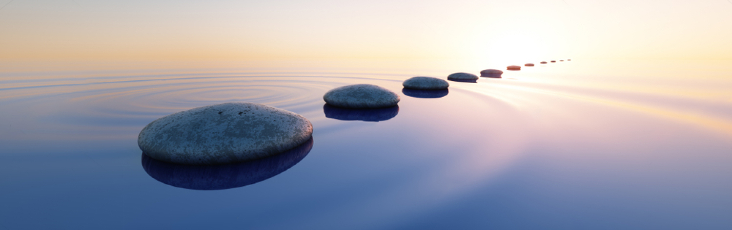Stones in calm water